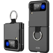 Samsung Z Flip 4 Yüzüklü Standlı Mat Kılıf &Kapak thumbnail 1