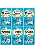 Dreamies Somonlu Kedi Ödül Maması 6'lı (6x60 gr) - 1
