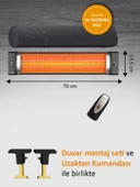 Mirkraft Eclipse 2200 Watt Elektrikli Isıtıcı Uzaktan Kumanda Duvar Isıtıcısı - 4