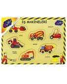 Ahşap Tutmalı Puzzle İş Makineleri 2 ONY195 Playwood - 1