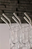 Şeffaf 6lı Cam Eğimli Pipet - 1