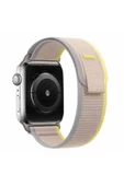 Apple Watch 7 41mm Renkli KRD-77 Örgülü Hasır Tokalı Kordon - 4