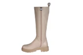 YAZ KIŞ Kadın Siyah Krem 4cm Topuk 35cm Dizboyu Soğuğa Dayanıklı Çizme - 3