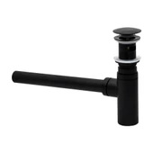 T Lavabo Sıfonu+Pop-Up Prınç Sıyah Sfn-07 - 1