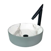 Faralya Mat Grı Calacatta Çanak Lavabo Mr-119 - 1