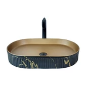 Marmo Sıyah Gold Tezgahüstü Çanak Lavabo Mr-112 - 1