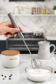 Hamur Kesici Tel Çırpıcı Un Eleği Çelik Basmalı Yumurta Çırpıcı Silikon Yağ Fırçası Silikon Spatula - 2