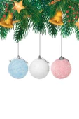 Yılbaşı Çam Ağacı Süsü Asorti Top 6 cm 6'lı thumbnail 2