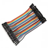 10cm 40 Pin Dişi Dişi Dupont Kablo Breadboard Jumper thumbnail 3