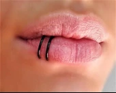 DELİKSİZ SIKIŞTIRMA FAKE DUDAK BURUN KULAK KIKIRDAK SEPTUM 316L CERRAHİ ÇELİK SİYAH KAPLAMA-00VP97 - 1
