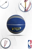 Prof. Maç/Antreman Kaymaz kauçuk iç/dış saha uygun 7 numara Basketbol Topu + File,Şişirme İğnesi,pompa hediyeli - 2