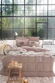 Karaca Home Motto Cotton Comfort Çift Kişilik Bej - 1