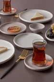 Cordelia Grey 26 Parça 6 Kişilik Kahvaltı Takımı - 3