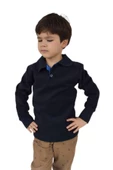 Erkek Çocuk Lacivert Polo Yaka Sweatshirt BGL-ST02435 - 7