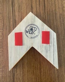 Dekoratif ahşap duvar süsü, ok, yön okları, çıkış - 6