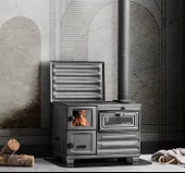 Erendemir Kuzine Siyah Şömine Döküm Soba Em804b-D - 2