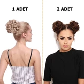 Pratik Topuz Yapma Süsleme Tokası Siyah Saç Toka - 3