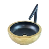 Pure Mat Gold Sıyah Çanak Lavabo Mg-101 - 1