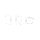 Pure Crystal Gold Kolon Lavabo Bb-921 thumbnail 2