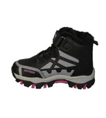 YAZKIŞ Çocuk Siyah Gri Çırtlı İçi kürklü Termo Kaymaz Taban Outdoor Spor Bot - 7