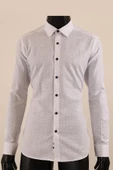 Uzun Kol Slim Fit Desenli Gömlek - 6