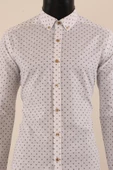 Uzun Kol Slim Fit Desenli Gömlek - 7