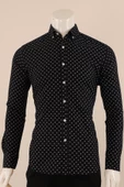 Uzun Kol Slim Fit Desenli Gömlek - 2