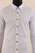 Uzun Kol Slim Fit Desenli Gömlek - 7