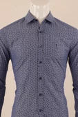 Uzun Kol Slim Fit Desenli Gömlek - 11