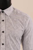 Uzun Kol Slim Fit Desenli Gömlek - 9