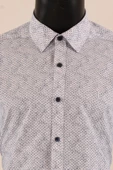 Uzun Kol Slim Fit Desenli Gömlek - 4