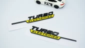 DK Tuning Turbo Electrified Sarı Çamurluk Yanı Logo Benz İle Uyumlu thumbnail 4