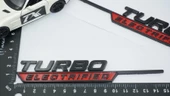 DK Tuning Turbo Electrified Kırmızı Çamurluk Yanı Logo Benz İle Uyumlu - 2