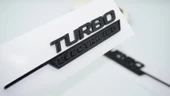 DK Tuning Turbo Electrified Siyah Çamurluk Yanı Logo Benz İle Uyumlu - 1