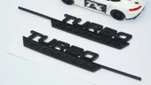 DK Tuning Turbo Electrified Siyah Çamurluk Yanı Logo Benz İle Uyumlu - 5
