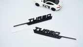 DK Tuning Turbo Electrified Siyah Çamurluk Yanı Logo Benz İle Uyumlu - 4