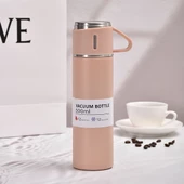 Paslanmaz Çelik 304 Çelik Termos Bardaklı Sıcak Soğuk Muhafazalı Kaliteli Sızdırmaz Mug FLYON-527 - 1