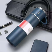 Paslanmaz Çelik 304 Çelik Termos Bardaklı Sıcak Soğuk Muhafazalı Kaliteli Sızdırmaz Mug FLYON-527 - 3