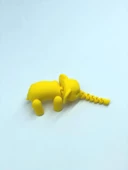 3D Hareketli Oyuncak Fil & Dekor - Sarı - 2