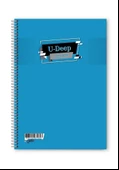 Düz Çizgisiz 60 Yaprak Spiralli Defter A4 Boy Plastik Kapak (1 Adet ) - 7