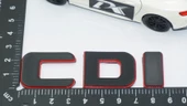 DK Tuning CDi Bagaj Kırmızı Siyah ABS Yazı Logo Benz İle Uyumlu thumbnail 2