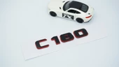 DK Tuning C 180 Bagaj Kırmızı Siyah ABS Yazı Logo Benz İle Uyumlu - 3