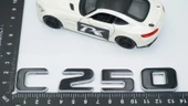 DK Tuning C 250 Bagaj Gri Siyah ABS Yazı Logo Benz İle Uyumlu - 2