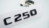 DK Tuning C 250 Bagaj Gri Siyah ABS Yazı Logo Benz İle Uyumlu - 1