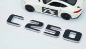 DK Tuning C 250 Bagaj Gri Siyah ABS Yazı Logo Benz İle Uyumlu - 4