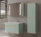 Mılano 80 Cm Mınt Yesılı Banyo Dolap Takımı - 1
