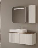 Santorını 100 Cm Beyaz Banyo Dolap Takımı - 1
