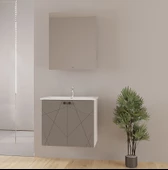 Dora 60 Cm Antrasıt Banyo Dolap Takımı - 1