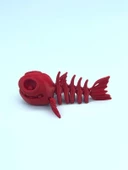 3D Hareketli Balık Figürlü Oyuncak - Kırmızı thumbnail 1