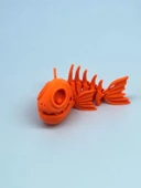 3D Hareketli Balık Figürlü Oyuncak - Turuncu - 1